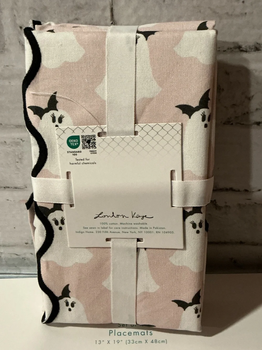 London Kaye 4Pc. Pretty Ghost Napkin Set